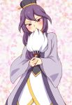  1girl blush chinese_clothes inazuma_eleven_(series) inazuma_eleven_go inazuma_eleven_go_chrono_stone long_hair looking_at_viewer maron_(quintet_colors) purple_hair solo violet_eyes zhuge_kongming_(inazuma_eleven) 