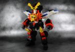  dou_moko_(artist) gaogaigar lego mecha no_humans 