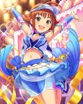  arms_up artist_request brown_eyes brown_hair character_name dolphin idolmaster idolmaster_cinderella_girls nishijima_kai source_request tagme visor_cap 