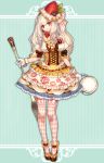  1girl dress food_themed_clothes highres katagiri_hachigou original pantyhose personification pocketland strawberry_shortcake 