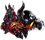  damage head_wings headwings horns kamen_rider kamen_rider_arc kamen_rider_dark_kiva kamen_rider_kiva_(series) spoiled_kandume 