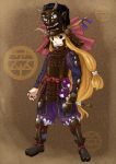  armor blonde_hair gourd horns ibuki_suika long_hair samurai touhou 