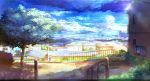 cityscape cloud clouds highres original plant scenery sky tree yatsude 