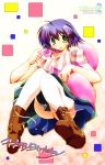  green_eyes purple_hair tamaki_(diarie_inaiinaibaa) thigh-highs thighhighs to_heart_2 tonami_yuma 