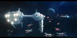  agnidevi battle copyright_name no_humans planet science_fiction space_craft star star_destroyer star_wars tagme x-wing 