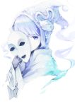  1girl absurdres blue deemo girl_(deemo) highres hood looking_at_viewer mask masked_lady_(deemo) shokujin_hatefukuchuu solo 