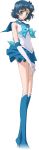  bishoujo_senshi_sailor_moon blue_eyes blue_hair choker gloves magical_girl mizuno_ami sailor_mercury seifuku short_hair smile 