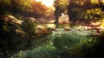  animated animated_gif fate/stay_night fate_(series) nature river riverbank tree 