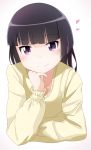  1girl black_hair gokou_ruri highres long_hair mole ore_no_imouto_ga_konna_ni_kawaii_wake_ga_nai solo suzumeko violet_eyes 