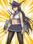  akatsuki_(kantai_collection) cosplay kantai_collection midriff miniskirt nagato_(kantai_collection) skirt tagme 