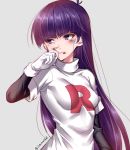  akira_(natsumemo) bruise impossible_clothes impossible_shirt injury natsume_(pokemon) pokemon purple_hair shirt violet_eyes 