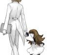  1boy 1girl deemo deemo_(character) formal girl_(deemo) happy height_difference hk_(nt) holding_hands personification spoilers suit tagme walking 
