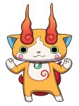  :3 artist_request flat_color full_body highres jibakoma looking_at_viewer no_humans official_art simple_background solo standing white_background youkai youkai_watch 