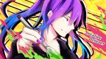  1boy blue_eyes gradient_hair highres kamui_gakupo long_hair multicolored_hair purple_hair solo tosura-ayato vocaloid 