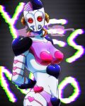  anaglyph atum_(stand) genderswap heart jojo_no_kimyou_na_bouken kamiura no_humans stand_(jojo) striped striped_background 