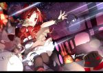  1girl pixiv_fantasia pixiv_fantasia_t red_eyes redhead saru short_hair thigh-highs torn_clothes torn_thighhighs twintails 