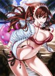  alicia_melchiott bikini breasts cleavage glasses highres honjou_raita senjou_no_valkyria swimsuit 