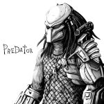  1boy alien mask misawa_kei predator predator_(movie) predator_(series) shoulder_armour shoulder_cannon 
