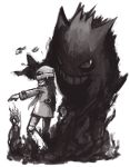  epic gengar gianoa hikari_(pokemon) hikari_(pokemon)_(remake) monochrome monster pokemon 