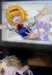  computer haisawe kirisame_marisa monitor patchouli_knowledge plush through_screen touhou 