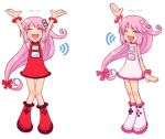  console_girl ds happy loli pink_hair talking twins 