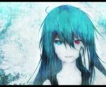  1girl blue_eyes blue_hair heterochromia mokere_shikkan-sha open_mouth rain red_eyes solo tatara_kogasa tears touhou 