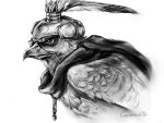  artist_name beak bird chain corneredf0x fading feathers helmet jojo_no_kimyou_na_bouken no_humans pet_shop scarf 