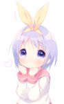  1girl blush heart hiiragi_tsukasa lucky_star purple_hair school_uniform serafuku short_hair solo upper_body usashiro_mani 