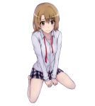  1girl brown_eyes brown_hair isshiki_iroha school_uniform short_hair shutarou skirt yahari_ore_no_seishun_lovecome_wa_machigatteiru. 