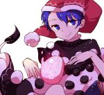  1girl blue_eyes blue_hair capelet demon_tail doremy_sweet hat highres legacy_of_lunatic_kingdom shirt skirt smile solo tail touhou yetworldview_kaze 
