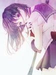  1girl aco_(usausausa) bishoujo_senshi_sailor_moon black_hair bob_cut choker elbow_gloves gloves holding looking_at_viewer purple sailor_collar sailor_saturn short_hair silence_glaive skirt solo tomoe_hotaru violet_eyes white_gloves 