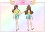  amanogawa_kirara brown_hair dress go!_princess_precure long_hair official_art purple_eyes twintails 