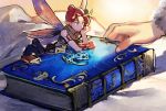  1girl book chain_chronicle fairy fairy_wings pirika_(chain_chronicle) wings 