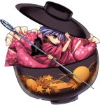  1girl bowl harukawa_moe hat japanese_clothes kimono needle official_art purple_hair red_eyes short_hair solo sukuna_shinmyoumaru touhou transparent_background urban_legend_in_limbo 