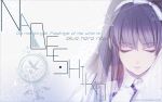  1girl black_hair clock_zero closed_eyes hairband highres kurou_nadeshiko long_hair nagaoka wallpaper 