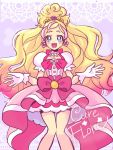  blonde_hair blue_eyes cure_flora dress gloves go!_princess_precure happy haruno_haruka long_ahir magical_girl odango 