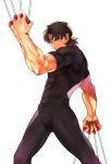  1boy between_fingers black_keys brown_eyes brown_hair fate/stay_night fate_(series) ido_(nothing679) kotomine_kirei manly muscle solo 