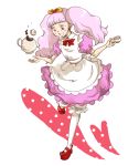  apron dress go!_princess_precure maid mao_(artist) personification pink_hair precure puff_(go!_princess_precure) 