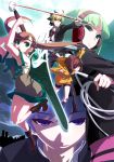  bike_shorts black_hair blonde_hair brown_hair byakuya_(under_night_in-birth) green_eyes green_hair hyde_(under_night_in-birth) katana linne multicolored_hair nanase_(under_night_in-birth) phonon_(under_night_in-birth) red_eyes silver_hair sword two-tone_hair under_night_in-birth under_night_in-birth_exe:late[st] violet_eyes weapon whip 