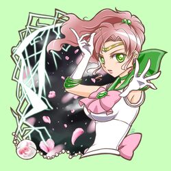  bishoujo_senshi_sailor_moon blush brown_hair choker green_eyes kino_makoto long_hair magical_girl ponytail sailor_jupiter seifuku 