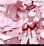  1girl alternate_costume bismarck_(kantai_collection) bismarck_(kantai_collection)_(cosplay) commentary_request kantai_collection sazanami_(kantai_collection) solo sumeragi_hamao twitter_username 