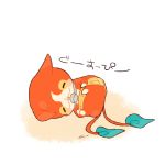  artist_name cat chiyoko_(oman1229) closed_eyes jibanyan multiple_tails no_humans solo tail two_tails white_background youkai youkai_watch 