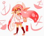  :p artist_name backpack bag beret black_legwear domino_mask eyebrows hands_in_pockets hat inkling kneehighs nintendo pink_eyes pink_hair pointy_ears ramchild ribbon school_uniform skirt smirk splatoon sweater tentacle_hair thick_eyebrows tongue tongue_out 