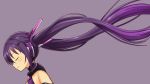  closed_eyes cosplay gochuumon_wa_usagi_desu_ka? long_hair ore_twintail_ni_narimasu purple_hair smile twintails ug_(nekonekodou) very_long_hair 