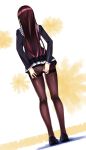  1girl ass black_legwear highres kasumigaoka_utaha panties pantyhose saenai_heroine_no_sodatekata school_uniform skybuster solo underwear 
