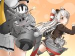  2girls akizuki_(kantai_collection) amatsukaze_(kantai_collection) chou-10cm-hou-chan kantai_collection mavuki multiple_girls uniform 