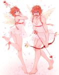  archery blue_eyes bow_(weapon) cupid female genderswap greek_myths light_background male orange_hair pixiv_id_13023761 shinkai_hayato simple_background solo weapon white_background yowamushi_pedal 