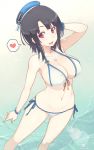  1girl adam700403 bikini black_hair breasts highres kantai_collection large_breasts solo swimsuit takao_(kantai_collection) 