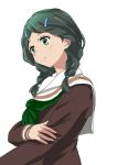  1girl black_hair braid green_eyes hair_ornament hairclip hibike!_euphonium miro_(katsushikashibamata) saitou_aoi school_uniform solo 