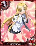  1girl asia_argento card_(medium) character_name chess_piece green_eyes high_school_dxd necktie trading_cards 